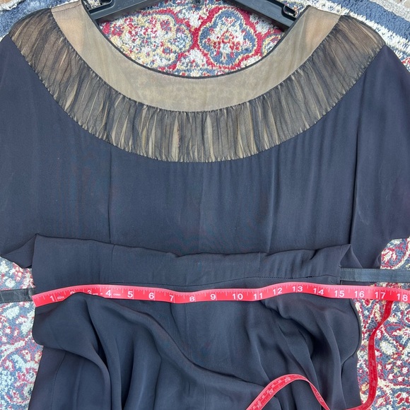 Late 40’s/Early 50’s Black Dress with Belt - Picture 11 of 16